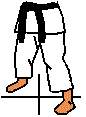position Hangetsu Dachi